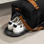 Nome ricamato personalizzato Borsone da viaggio impermeabile con scomparto per le scarpe e tracolla Accessori da viaggio Sport Palestra Regalo per gli uomini