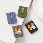 Personalisiertes Magnet Lesezeichen mit Bleistift Schleife Cartoon-Charakter Namen Lesezubehör Schreibwaren Geschenk für Lehrkräfte
