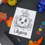 Spersonalizowany zestaw do malowania dyni dla dzieci z imieniem i nazwiskiem Zabawki edukacyjne Prezent na Halloween dla chłopców i dziewczynek