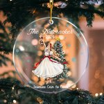 Personalised Nutcracker Clara Ballet Dancer Christmas Ornament with Name and Year Christmas Tree Decor Ballet Recital Gift for Ballerina Girl