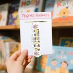 Marque-page magnétique étanche avec titre et nom Cadeau de rentrée des classes pour les enseignants amoureux des livres