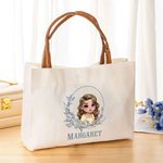 Sac en toile avec nom Anniversaire Mariage Fête des mères Cadeau pour elle