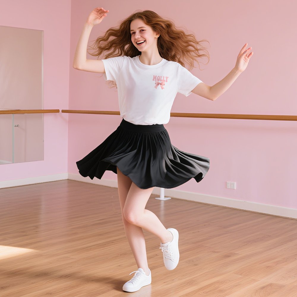 Personalized Dance Coquette Bow Kid Adult T-shirt Sweatshirt Hoodie with Name Birthday Dance Class Team Gift for Dance Lovers Dancers 3