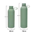 Bouteille d'Eau en Acier Inoxydable Personnalisée avec Nom et Icône Gravés Cadeau Anniversaire Rentrée Scolaire pour Amis Famille