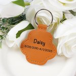 Personlig Paw Print Pet Hair PU lær minnesmerke med navn og tekst Sympati minnegave for tap av kjæledyr