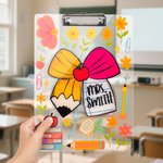 Clipboard A4 en acrylique avec texte Fournitures scolaires Cadeau de remerciement pour les enseignants