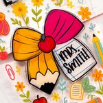 Clipboard A4 en acrylique avec texte Fournitures scolaires Cadeau de remerciement pour les enseignants