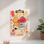 Clipboard A4 en acrylique avec texte Fournitures scolaires Cadeau de remerciement pour les enseignants