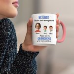 Tasse en céramique 11 oz avec 1-6 photos d'enfants Cadeau de retraite pour les grands-parents