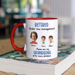 Tasse en céramique 11 oz avec 1-6 photos d'enfants Cadeau de retraite pour les grands-parents