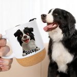 Tasse à café personnalisée en céramique avec nom pour l'utilisation quotidienne Cadeau d'anniversaire pour les amoureux des chiens et des animaux de compagnie