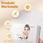 Mein Mini-Ich wohnt jetzt zwischen den Buchseiten – Personalisiertes magnetisches Lesezeichen mit Cartoon Figur und Namen