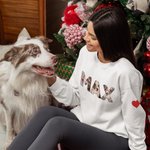 Personalized 1-9 Photos Collage Design Multicolor T-shirt Sweatshirt Hoodie with Name Birthday Anniversary Gift for Family Pet Lovers