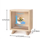 Personalised Cute  Dinosaur Fantasy Unicorn Cartoon Animals Wooden Money Box Piggy Bank with Name and Year Back to School Birthday Gift for Kids