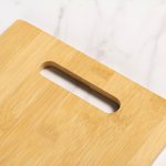 Personalized Engraved Line Birth Flower Bamboo Charcuterie Cutting Board with Handle Housewarming Thanksgiving Gift for Cooking Lover Family Friends