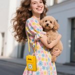 Personalisierte Retro Blumen Haustier Porträt PU-Leder Umhängetasche mit Namen und Geldbörsenfach Reisezubehör Geburtstag Geschenk für Tierliebhaber