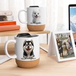 Tasse à café personnalisée en céramique avec nom pour l'utilisation quotidienne Cadeau d'anniversaire pour les amoureux des chiens et des animaux de compagnie
