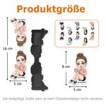 Mein Mini-Ich wohnt jetzt zwischen den Buchseiten – Personalisiertes magnetisches Lesezeichen mit Cartoon Figur und Namen