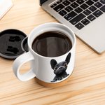 Tasse à café personnalisée en céramique avec nom pour l'utilisation quotidienne Cadeau d'anniversaire pour les amoureux des chiens et des animaux de compagnie