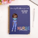 Never Forget The Difference You Make - Personalized Cartoon Medical Character 2026 Planner A5 Spiral Notebook