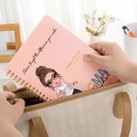 Personalised Cartoon Doctor Nurse Character Weekly Planner Spiral A5 Notebook with Name and Title Nurse Week Appreciation Gift for Medical Staff