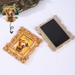 Gepersonaliseerd olieverfschilderij frame foto koelkastmagneet met naam Home Decor Verjaardag Verjaardagscadeau voor huisdierliefhebber