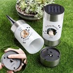 Personalised Wing Paw Print Dog Cat Photo Solar Garden Light with Name Title and Date Garden Decor Memorial Sympathy Loss of Pet Gift for Pet Lovers