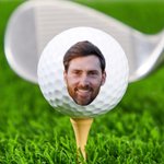 Personlig golfboll med roligt ansikte och text Golfartillbehör Träningstävling Födelsedagspresent för golfspelare