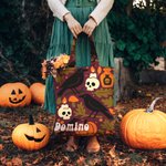 Personalisierte Mehrfarbige Kürbislaterne Geist Wiederverwendbare Tragetasche mit Namen Halloween Party Geschenk für Mädchen Damen