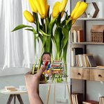 Henkilökohtainen Floral Book Cartoon Reading Character Clear Acrylic Book Vase nimi otsikko Syntymäpäivä Valmistuminen lahja kirjan rakastajaan