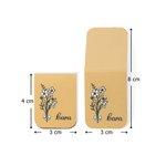 Des Histoires à Lire des Souvenirs à Chérir - Marque-Page Personnalisé avec Nom et Fleur de Naissance