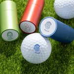 Sello personalizado para pelota de golf con foto de cara y nombre colorido regalo de cumpleaños para jugadores y aficionados al golf