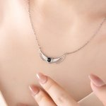 Collar Personalizado Ala de Angel Foto Proyección Joyería Dainty Aniversario Cumpleaños Día de la Madre de regalo para las mujeres