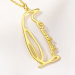 Personalized Penguin Necklace with Name Dainty Jewelry Birthday Anniversary Valentine's Day Gift for Women