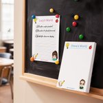 Personalisierte List It Or Lost It Cartoon Charakter Notizblock mit 40/80 Seiten und Name Geburtstag Geschenk für Familienmitglieder