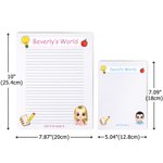 Personalisierte List It Or Lost It Cartoon Charakter Notizblock mit 40/80 Seiten und Name Geburtstag Geschenk für Familienmitglieder