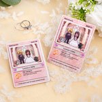 Carta Poke TCG classica personalizzata con adorabili personaggi di coppia in stile pixel testo e supporto in legno San Valentino regalo per coppie
