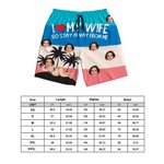 Personalizzato I Love My Wife So Stay Away From Me Face Photo Swim Trunks con slip in rete e coulisse da viaggio Regalo di compleanno essenziale per gli uomini