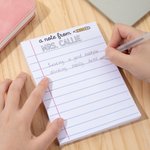 Personalised A Note From Tear-off Notepad with 40/80 Pages Office Work To Do List Back to School Appreciation Teacher's Day Gift for Teachers