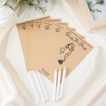 Jeu de cartes de mariage personnalisé avec crayon blanc Nom Date Douche de mariage Cadeau de mariage pour la mariée