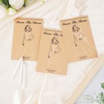 Jeu de cartes de mariage personnalisé avec crayon blanc Nom Date Douche de mariage Cadeau de mariage pour la mariée