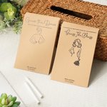 Jeu de cartes de mariage personnalisé avec crayon blanc Nom Date Douche de mariage Cadeau de mariage pour la mariée
