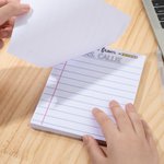 Personalised A Note From Tear-off Notepad with 40/80 Pages Office Work To Do List Back to School Appreciation Teacher's Day Gift for Teachers