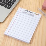 Personalised A Note From Tear-off Notepad with 40/80 Pages Office Work To Do List Back to School Appreciation Teacher's Day Gift for Teachers