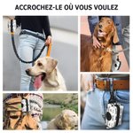 Porte-Sacs à Déjections Multicolore Personnalisé avec Motif Empreintes de Pattes Os Cœur et Nom Cadeau d’Anniversaire pour Propriétaire d’Animaux 9