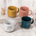 Taza de Cerámica Personalizada con 1-7 Nombres y Halos de Ángeles para los Amantes de los Gatos en su Cumpleaños, Aniversario, Adopción y Conmemoración