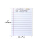 Personalised A Note From Tear-off Notepad with 40/80 Pages Office Work To Do List Back to School Appreciation Teacher's Day Gift for Teachers