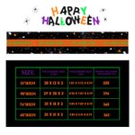 Chemin de table personnalisé citrouille fantôme multicolore avec texte Home Decor Halloween Party Gift for Family Friend