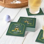 Personalised 19th Hole Golf Cheers Non-Slip Ceramic Coasters with Name Set of 4 Club Party Gift for Golf Player