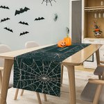 Personlig spindelvävsbordslöpare med namn och text Heminredning Husgeråd Halloween Present till familj vän